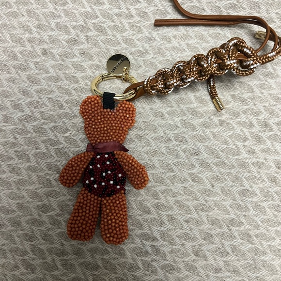 Brown Beaded Bear Keychain - Picture 4 of 4